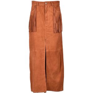 Wild Cashmere, Dames, Rokken, Bruin, Maat: S Kasjmier,