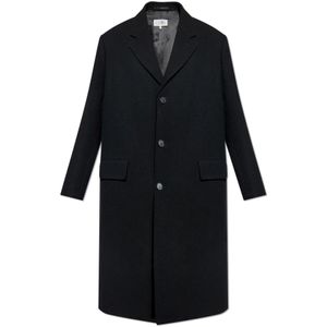 MM6 Maison Margiela, Heren, Mantels, Zwart, Maat: L Wol,