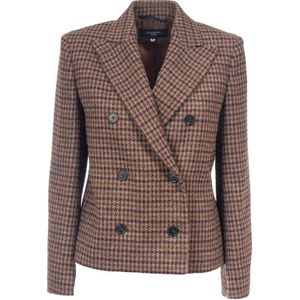 Weekend Max Mara, Dames, Jassen, Bruin, Maat: XS Wol,