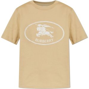 Burberry, Dames, Tops, Beige, Maat: M Katoen,