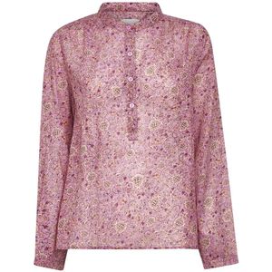 Marant étoile, Dames, Blouses & Shirts, Roze, Maat: S Katoen,