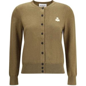 Marant étoile, Dames, Truien, Groen, Maat: XS Katoen,