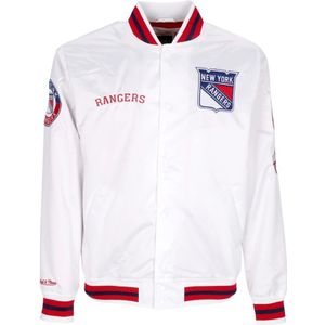 Mitchell & Ness, Heren, Jassen, Wit, Maat: XL Satijn,