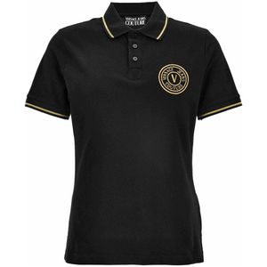 Versace, Heren, Tops, Zwart, Maat: M