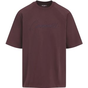 Carhartt Wip, Heren, Tops, Bruin, Maat: M Katoen,