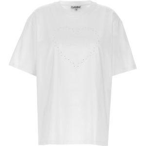 Ganni, Dames, Tops, Wit, Maat: XS Katoen,