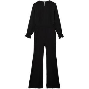 Oltre, Dames, Jumpsuits & Playsuits, Zwart, Maat: M Poliester,