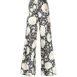 Roberto Cavalli, Dames, Broeken, Zwart, Maat: 2XS Zijde,