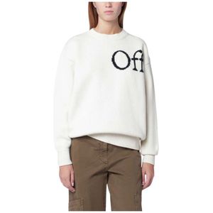 Off White, Dames, Truien, Wit, Maat: S
