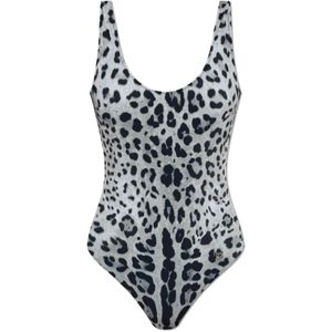 Dolce & Gabbana, Dames, Badkleding, Grijs, Maat: XL Polyamide,