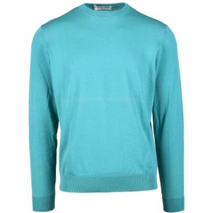 Filippo De Laurentiis, Heren, Truien, Blauw, Maat: S Katoen,