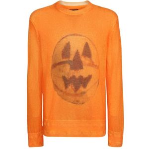 Givenchy, Heren, Truien, Oranje, Maat: S Katoen,