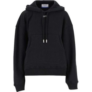 Off White, Dames, Sweatshirts & Hoodies, Zwart, Maat: S Katoen,