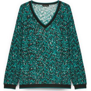 Fiorella Rubino, Dames, Truien, Blauw, Maat: XS Katoen,