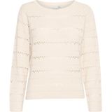 Ichi - hlaluha Ls 6 - Gebreide Trui - Beige - Dames