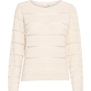 Ichi - hlaluha Ls 6 - Gebreide Trui - Beige - Dames