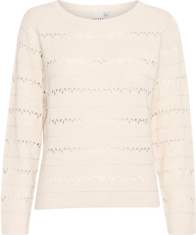 Ichi - hlaluha Ls 6 - Gebreide Trui - Beige - Dames