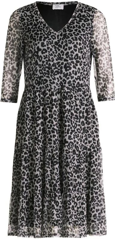 Vera Mont - Midi-jurk - Grijs - Dierenprint