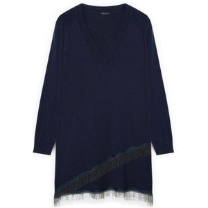 Fiorella Rubino, Dames, Truien, Blauw, Maat: XS Nylon,