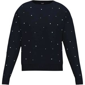 Emme DI Marella, Dames, Truien, Blauw, Maat: M Viscose,