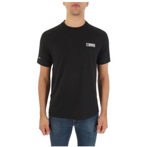 Emporio Armani Ea7, Heren, Tops, Zwart, Maat: M
