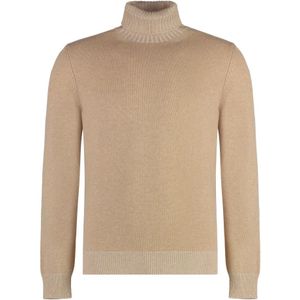 Malo, Heren, Truien, Beige, Maat: L Kasjmier,