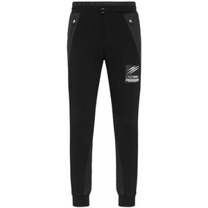 Plein Sport, Heren, Broeken, Zwart, Maat: 2XL Katoen,