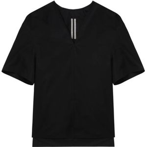 Rick Owens, Dames, Tops, Zwart, Maat: 2XS Katoen,