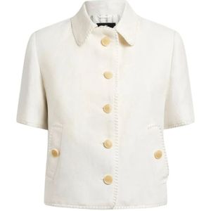 Etro, Dames, Blouses & Shirts, Wit, Maat: S Linnen,