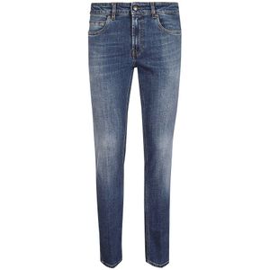 Fay, Heren, Jeans, Blauw, Maat: W31 Denim,