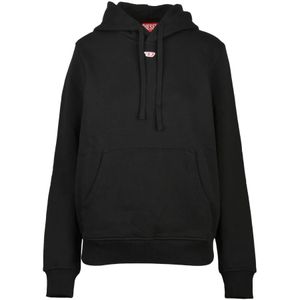 Diesel, Dames, Sweatshirts & Hoodies, Zwart, Maat: S Katoen,