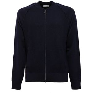 Paolo Pecora, Heren, Sweatshirts & Hoodies, Blauw, Maat: S