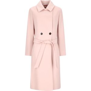 Max Mara Studio, Dames, Mantels, Roze, Maat: XS Wol,