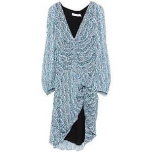 Iro, Dames, Jurken, Blauw, Maat: XS Viscose,