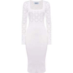 Blugirl, Dames, Jurken, Wit, Maat: S Viscose,