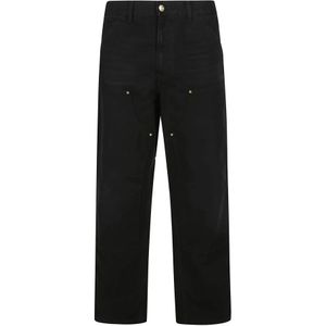 Carhartt Wip, Heren, Broeken, Zwart, Maat: W30 Katoen,