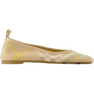 Burberry Nylon flats , Beige , Dames , Maat: 37 EU