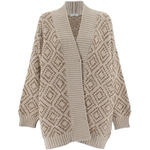 Brunello Cucinelli, Dames, Truien, Veelkleurig, Maat: XL Zijde,