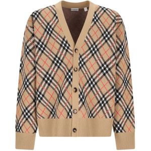 Burberry, Heren, Truien, Beige, Maat: L Wol,