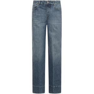 Bottega Veneta, Dames, Jeans, Blauw, Maat: 3XS Katoen,