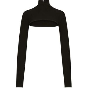 Dolce & Gabbana, Dames, Tops, Zwart, Maat: XS