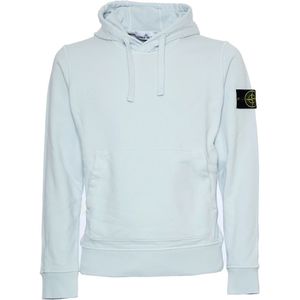 Stone Island, Heren, Sweatshirts & Hoodies, Blauw, Maat: L Katoen,