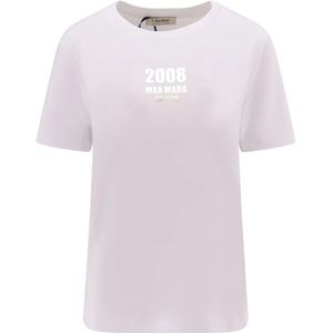 Max Mara, Dames, Tops, Wit, Maat: M Katoen,