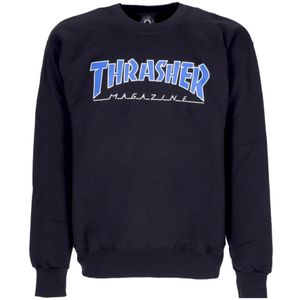 Thrasher, Heren, Sweatshirts & Hoodies, Blauw, Maat: S Katoen,