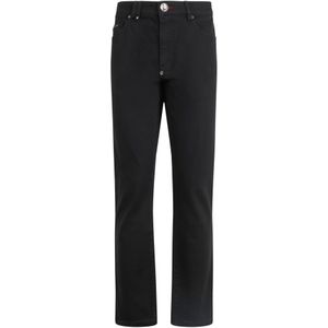 Philipp Plein, Heren, Jeans, Zwart, Maat: W30 Katoen,