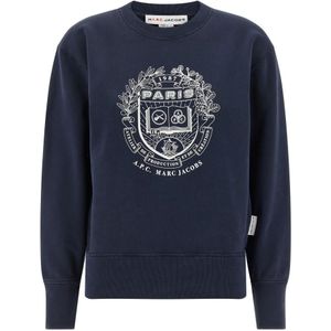 A.p.c., Dames, Sweatshirts & Hoodies, Blauw, Maat: L Katoen,