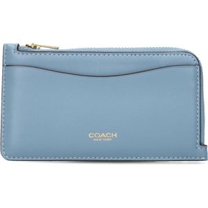 Coach - New York Zip Wallet - Blauw - Leer