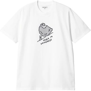 Carhartt Wip, Heren, Tops, Wit, Maat: XL Katoen,