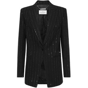 Philipp Plein, Dames, Jassen, Zwart, Maat: L Wol,