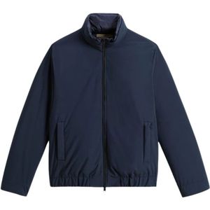 Woolrich, Heren, Jassen, Blauw, Maat: XL Wol,
